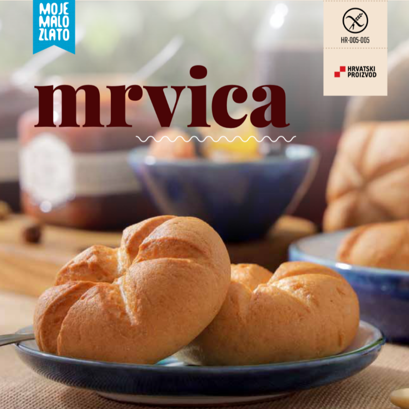 Slika Bijelo pecivo bez glutena Mrvica 4x30 g 